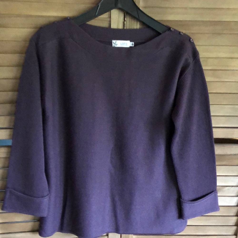 Carve designs cotton sweater